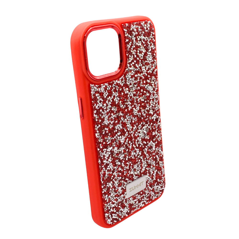 Carcasa Para iPhone 13 y iPhone 14 Estilo Glitter Relieve