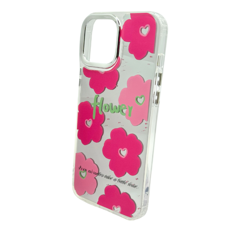 Carcasa Para iPhone 12 Pro Max Transparente Con Flores