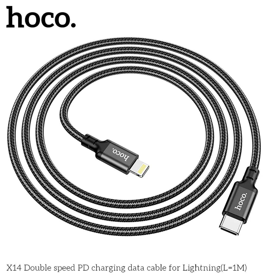 Cable Hoco X14 tipo C a Lightning 1m