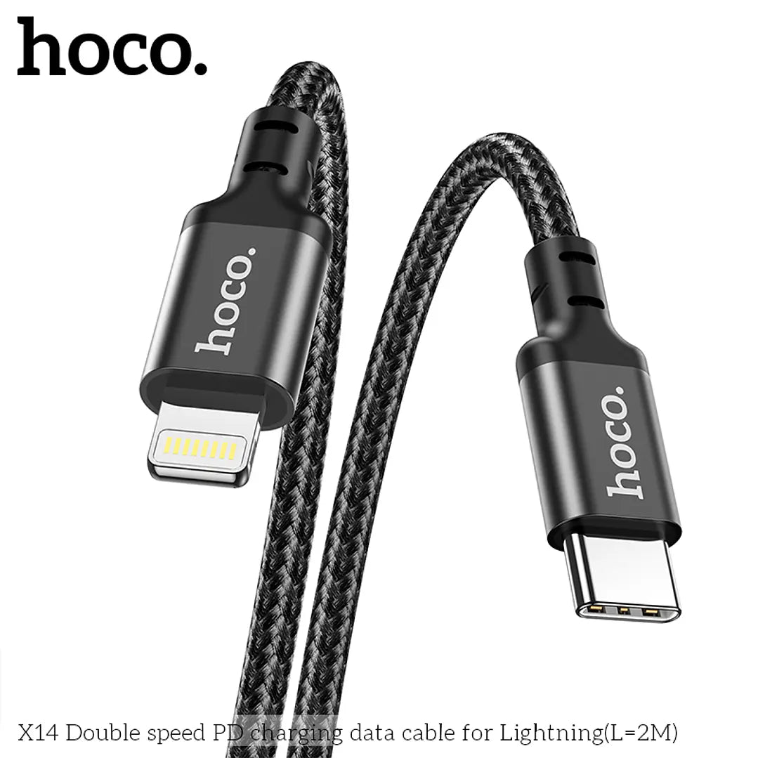 Cable Hoco X14 tipo C a Lightning 2m