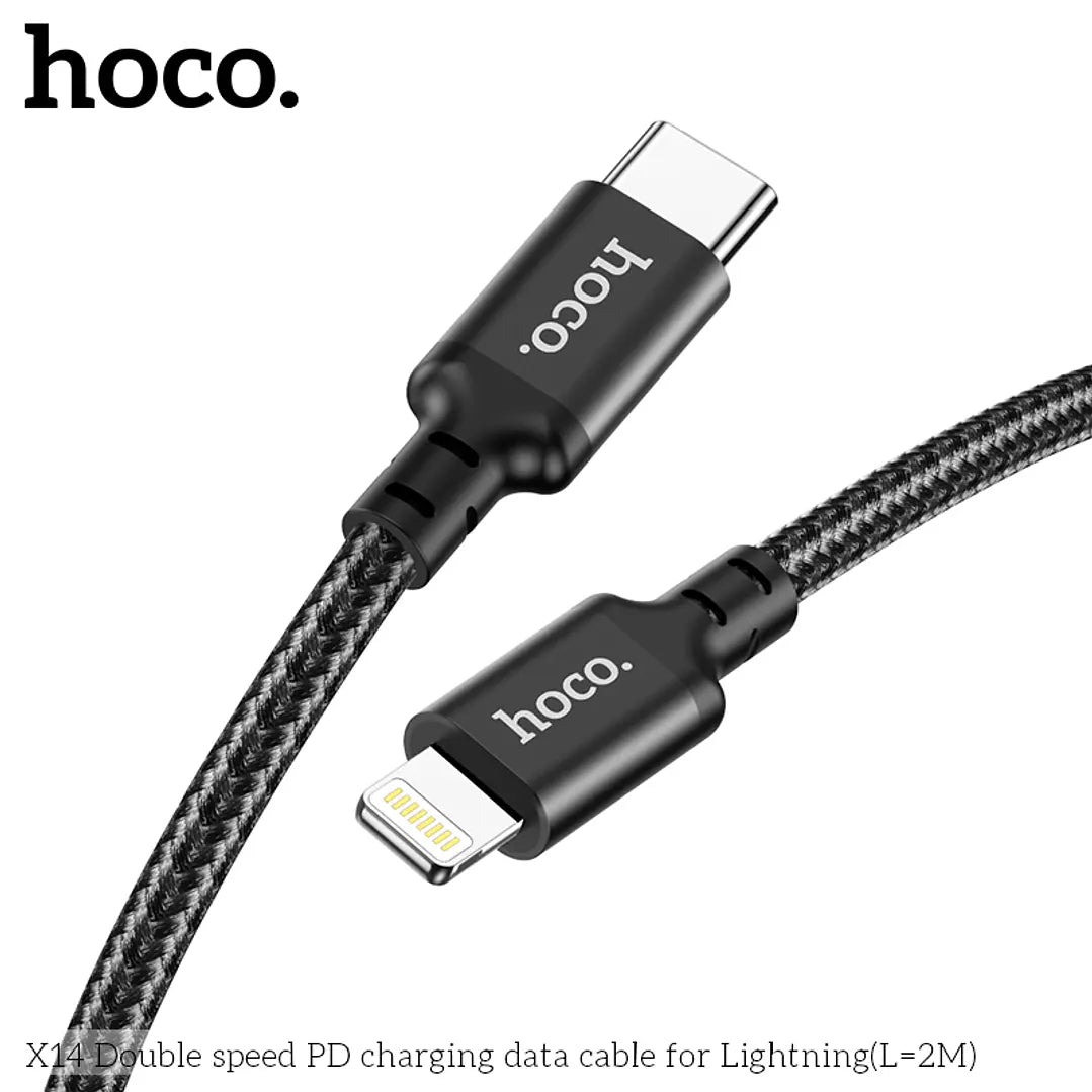 Cable Hoco X14 tipo C a Lightning 2 metros