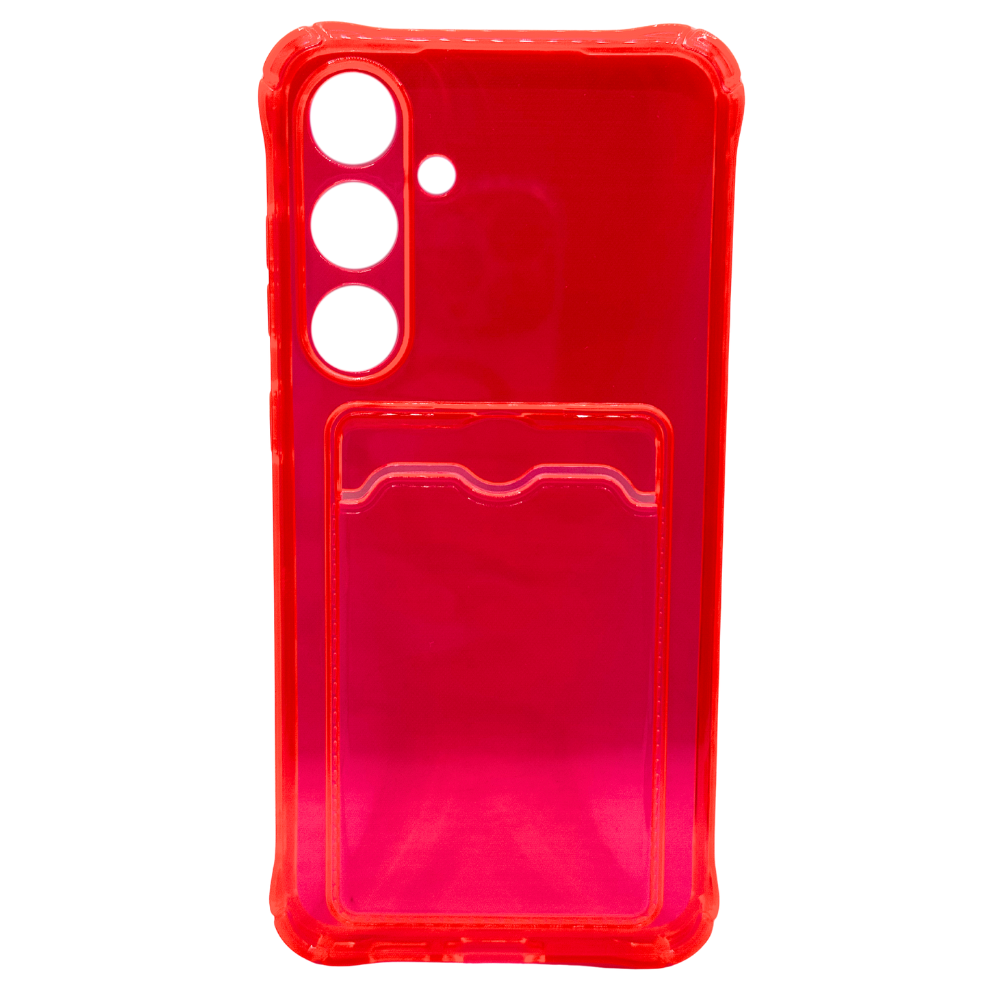 Carcasa Transparente de Color con Tarjetero para Samsung S24 FE