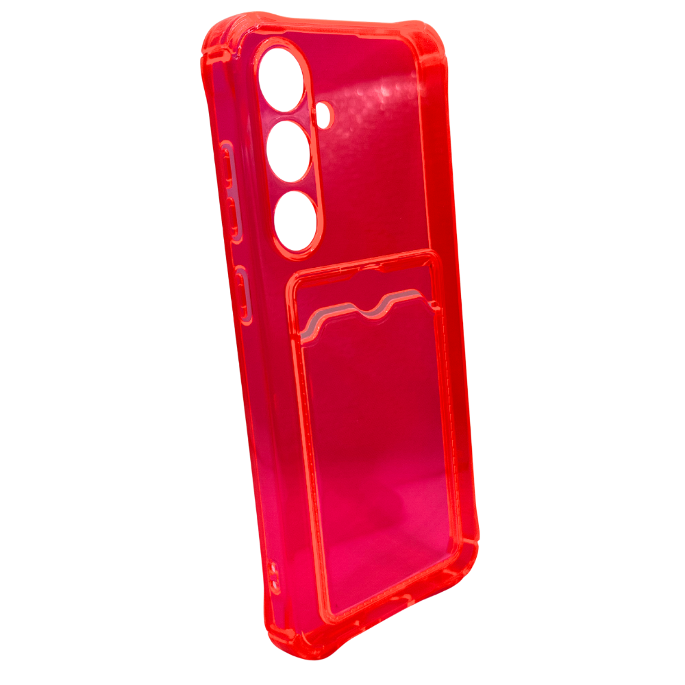 Carcasa Transparente de Color con Tarjetero para Samsung S24 FE