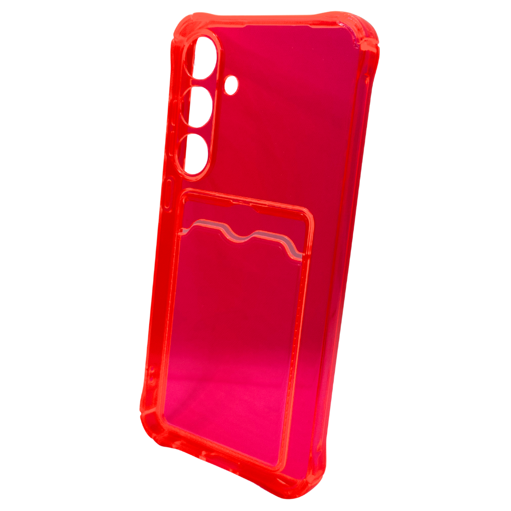 Carcasa Transparente de Color con Tarjetero para Samsung S24 FE