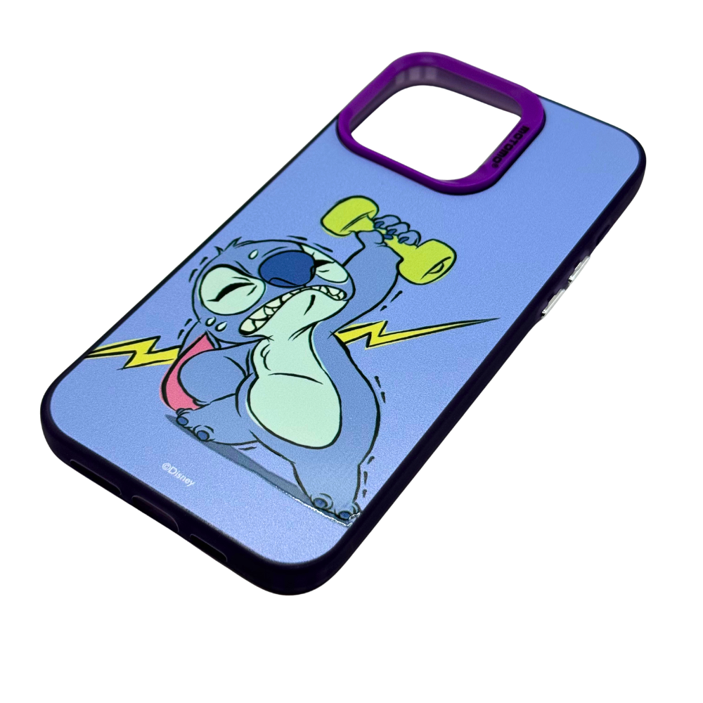 Carcasa Stitch Antigolpes para iPhone 15 Pro Max, Diseño Disney