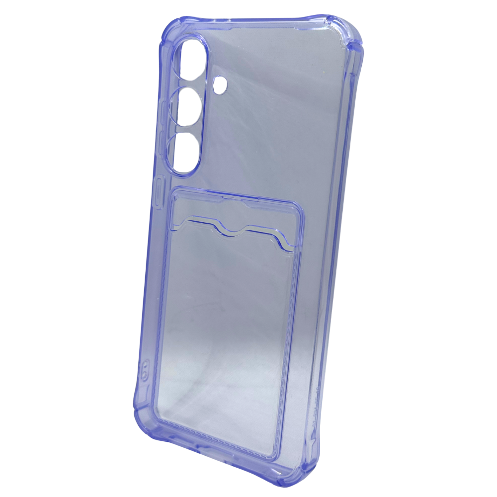 Carcasa Transparente de Color con Tarjetero para Samsung S24 FE