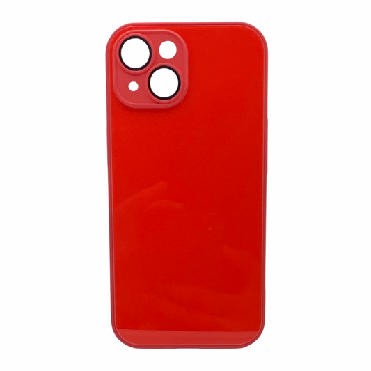 Carcasa Para iPhone 15 Color Sólido Rojo