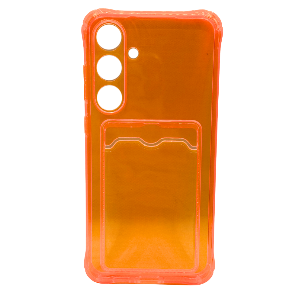 Carcasa Transparente de Color con Tarjetero para Samsung S24 FE