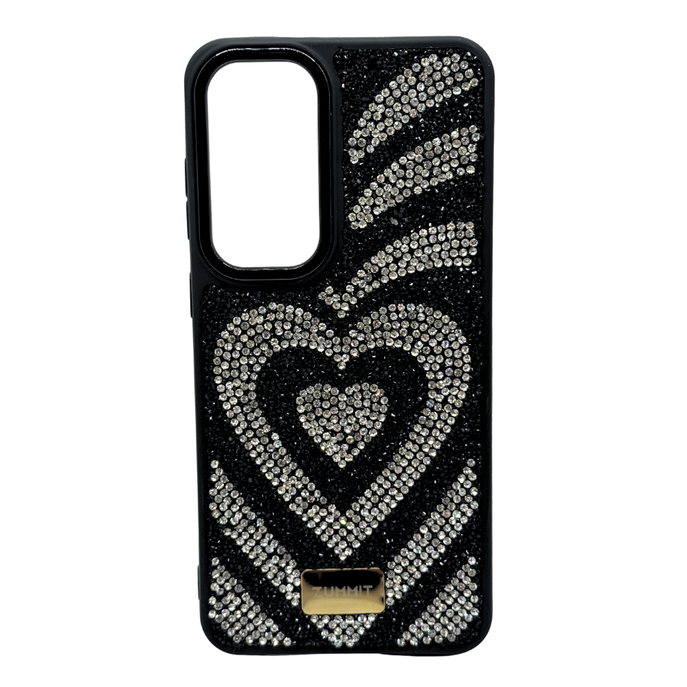 Carcasa para S25 Plus con Corazón y ''Diamantes''