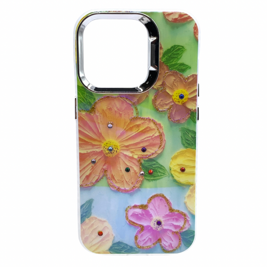 Carcasa Para iPhone 15 Pro Estilo Floral