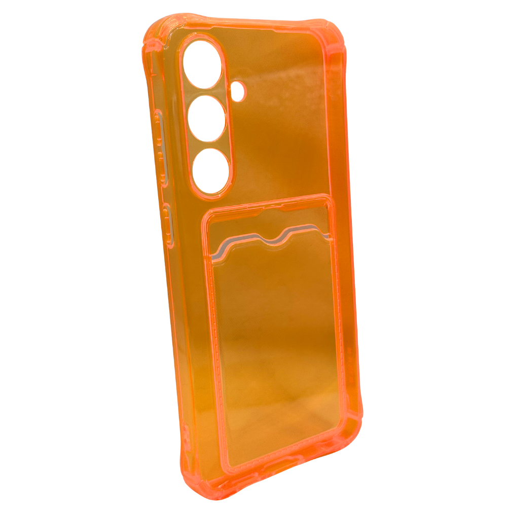 Carcasa Transparente de Color con Tarjetero para Samsung S24 FE