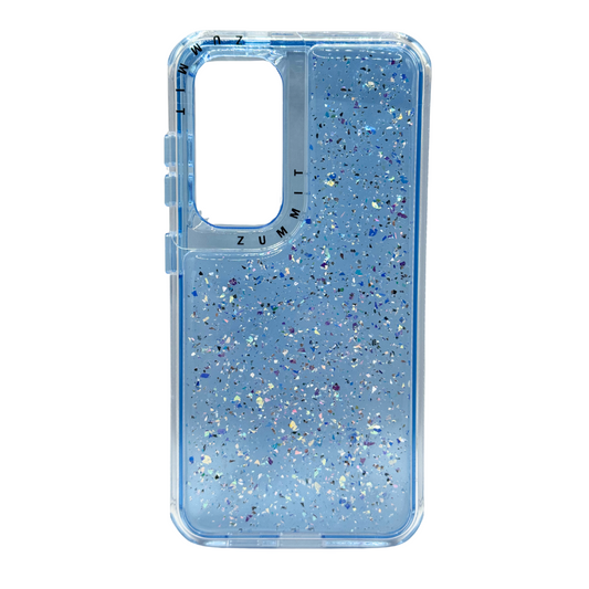 Carcasa Transparente con Brillos y Protección 360° para Samsung S25