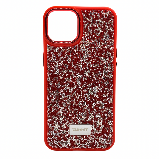 Carcasa Para iPhone 13 y iPhone 14 Estilo Glitter Relieve