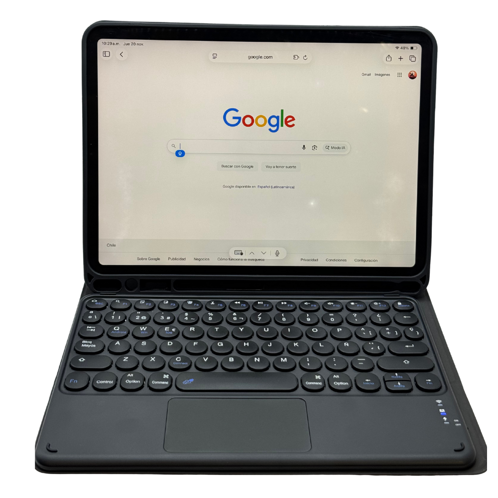 Funda con teclado para iPad 10.2 9th-8th, 7th, iPad Air 3rd Gen, iPad Pro 10.5