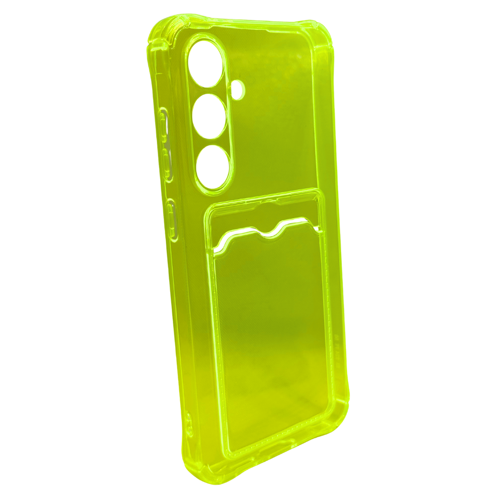 Carcasa Transparente de Color con Tarjetero para Samsung S24 FE