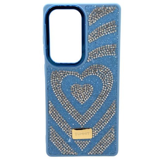 Carcasa para S25 Ultra con Corazón y ''Diamantes''