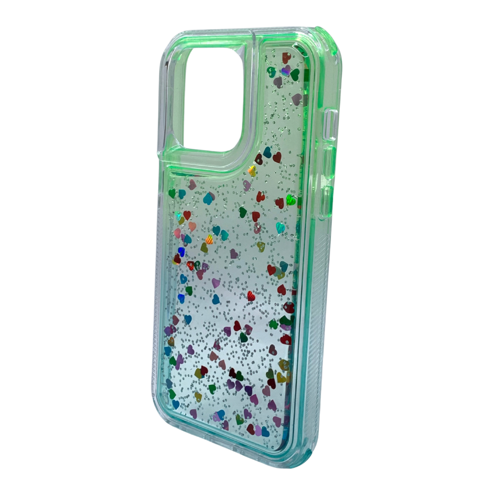 Carcasa Para iPhone 14 Pro Max Estilo Corazones Flotantes Reforzada