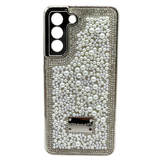 Funda Lujo Perlas para Samsung S21 FE