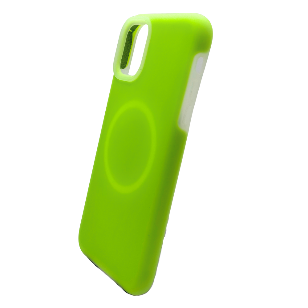 Carcasa MagSafe para iPhone 11 en verde neón