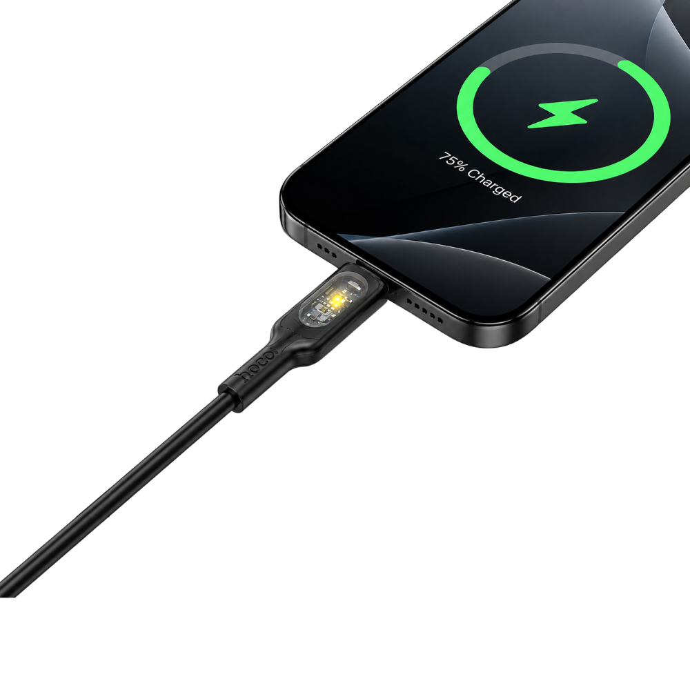 Cable tipo C a tipo C 60W HOCO SEA1 negro