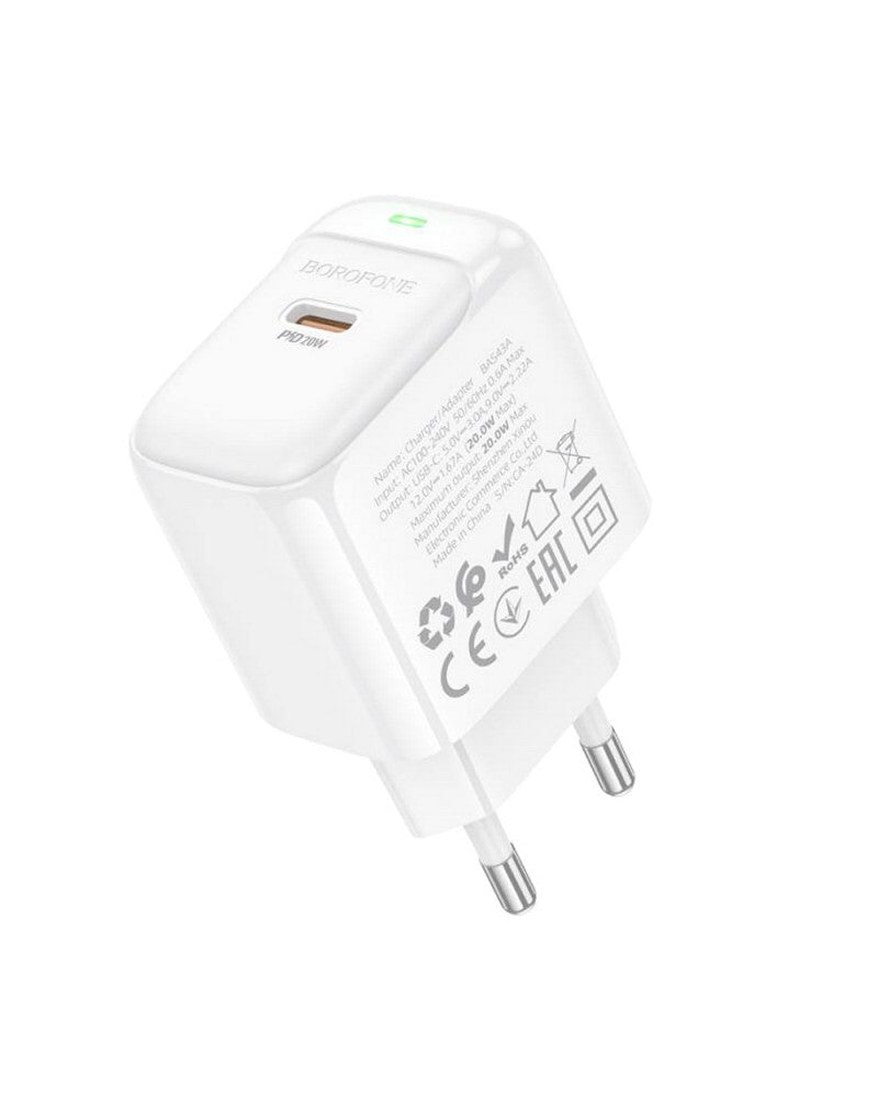 Cargador Rapido Tipo C 20W Borofone BAS43A