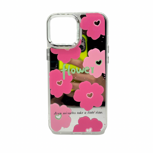 Carcasa Para iPhone 12 Pro Max Transparente Con Flores