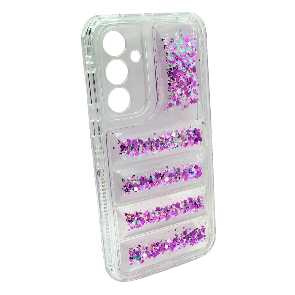 Funda 360 Samsung A35 Glitter - Carcasa Transparente con Brillo y Protección Total