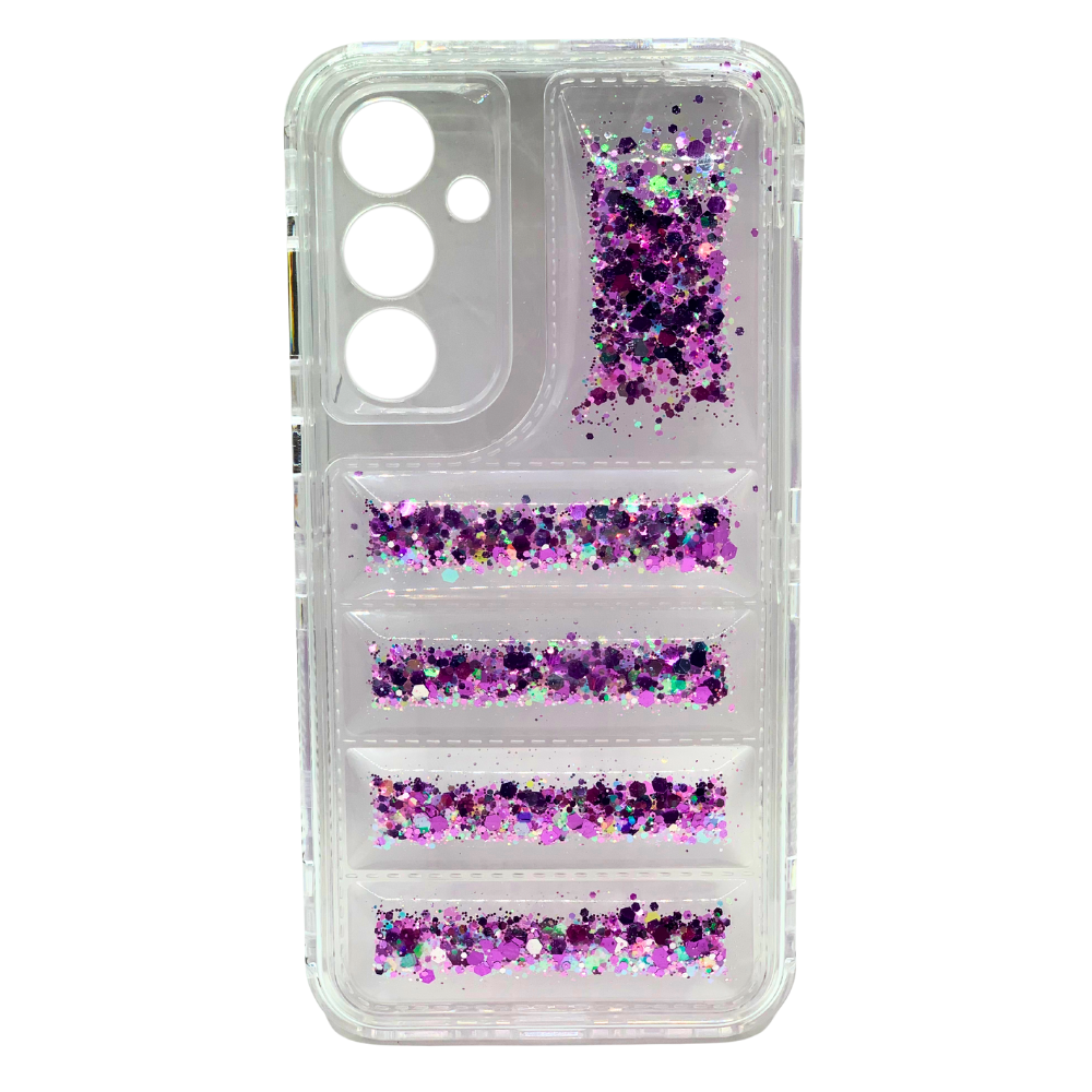 Funda 360 Samsung A35 Glitter - Carcasa Transparente con Brillo y Protección Total