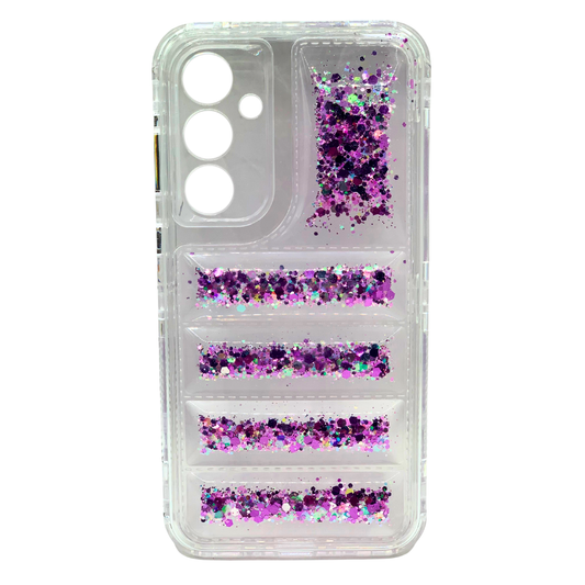 Funda 360 Samsung A35 Glitter - Carcasa Transparente con Brillo y Protección Total