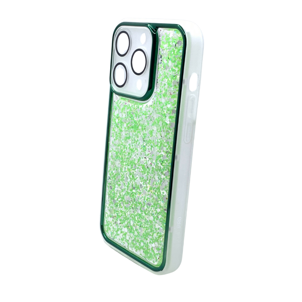 Carcasa Para iPhone 14 Pro Transparente Con Brillos