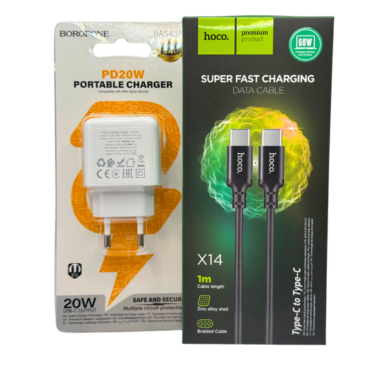 Cargador Tipo C de 20w Borofone BAS43A - Hoco X14