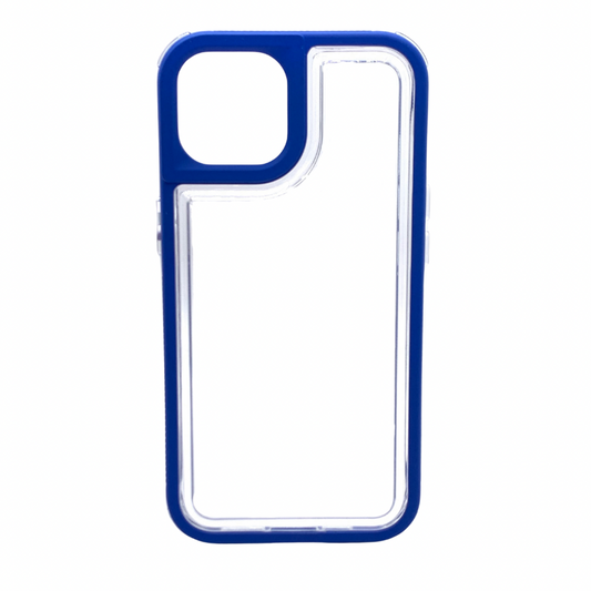 Carcasa Para iPhone 13 y iPhone 14 Transparente Reforzada