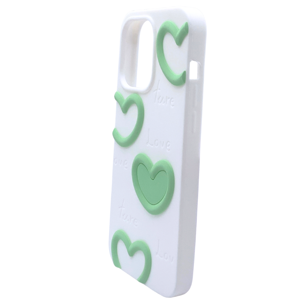 Carcasa Para iPhone 14 Pro Max Estilo Relieve Corazón
