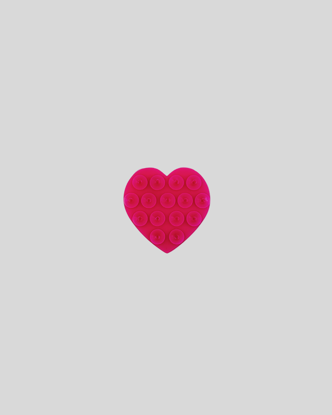 Ventosa para teléfono con forma de corazón