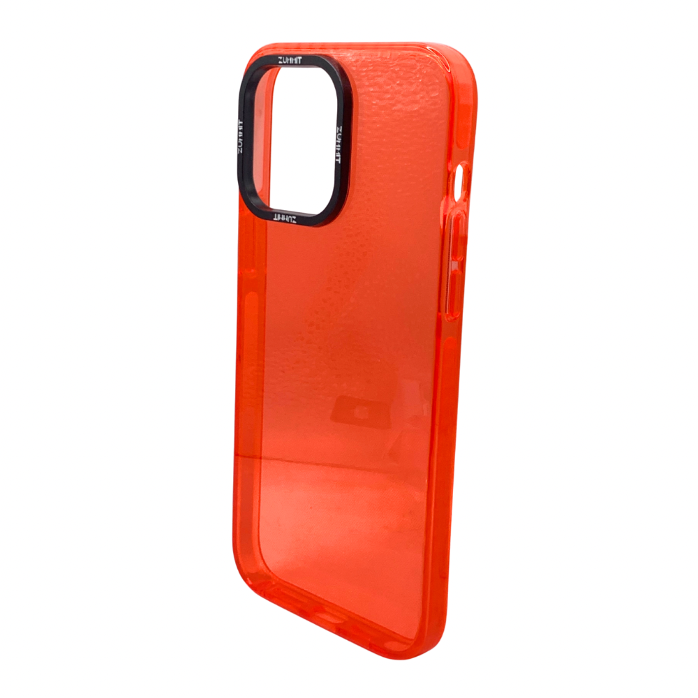 Carcasa Para iPhone 14 Pro Max Transparente Rojiza