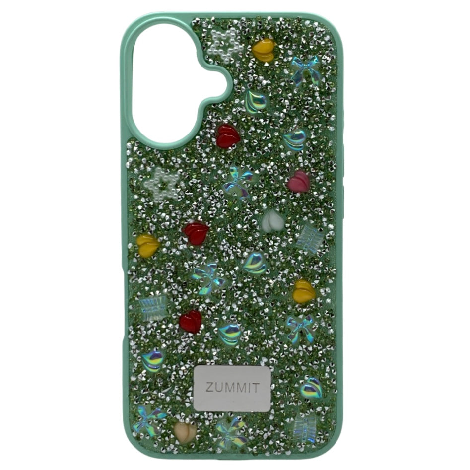 Carcasa Para iPhone 16 Estilo Brillos Con Relieve