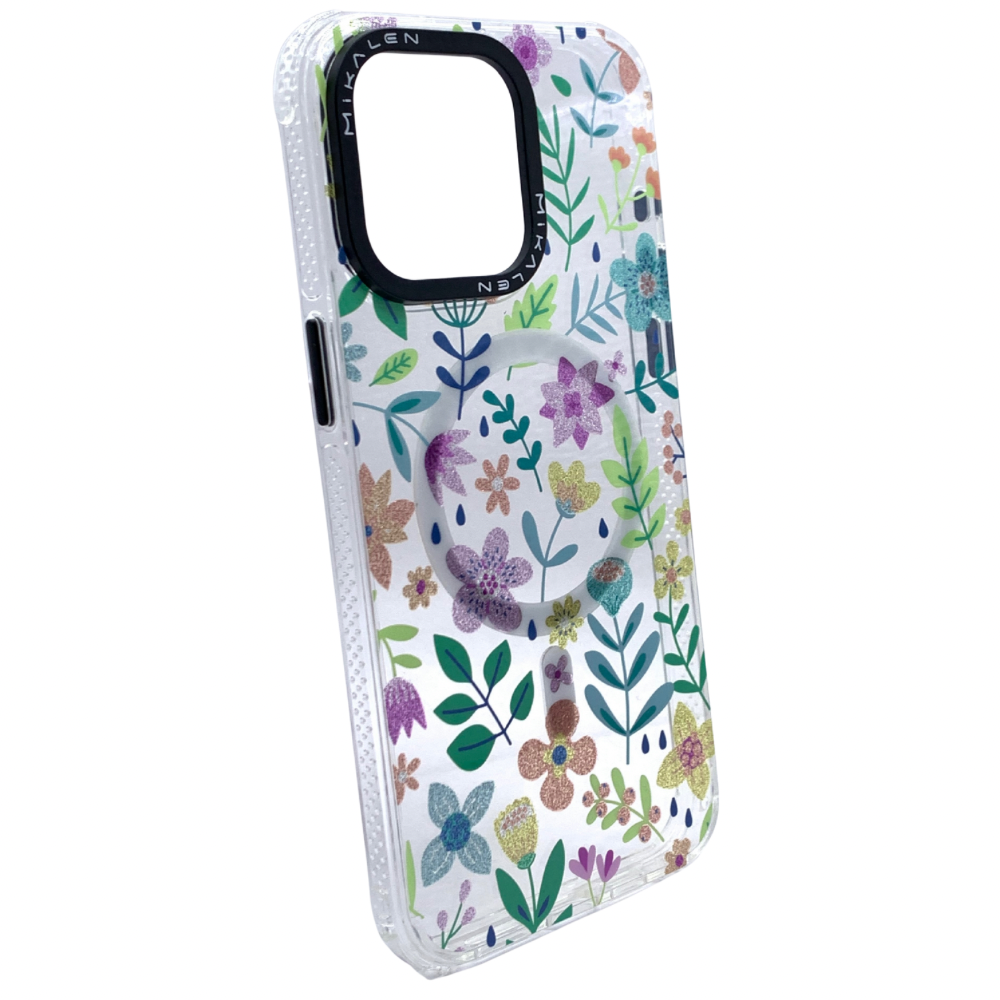 Carcasa Para iPhone 15 Pro Max MagSafe Floral