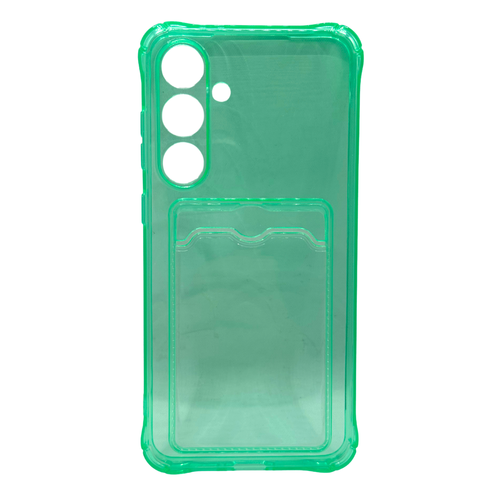 Carcasa Transparente de Color con Tarjetero para Samsung S24 FE