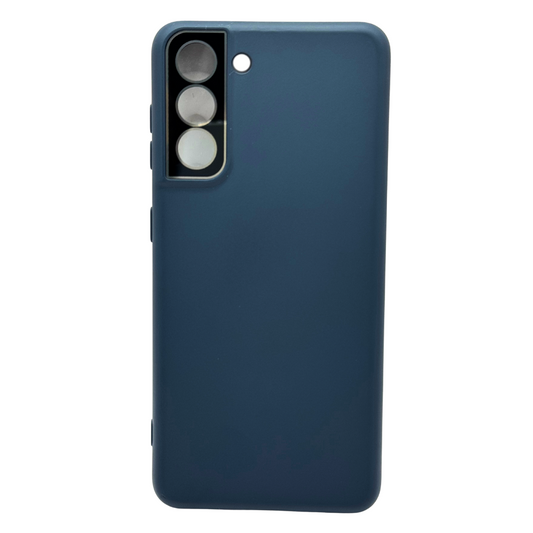 Funda de silicona con protector de cámara para Samsung S21
