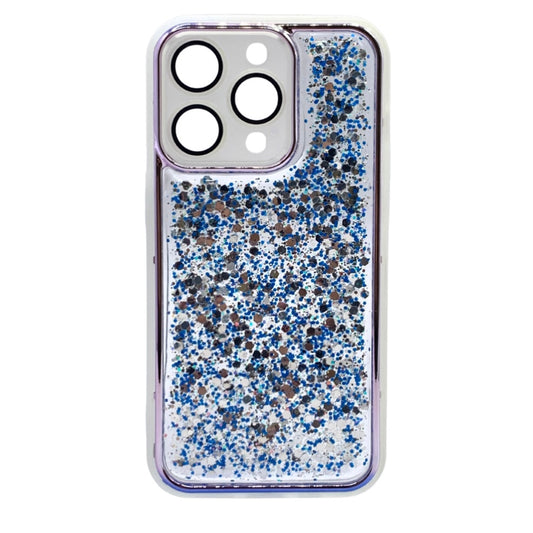 Carcasa Para iPhone 14 Pro Transparente Con Brillos