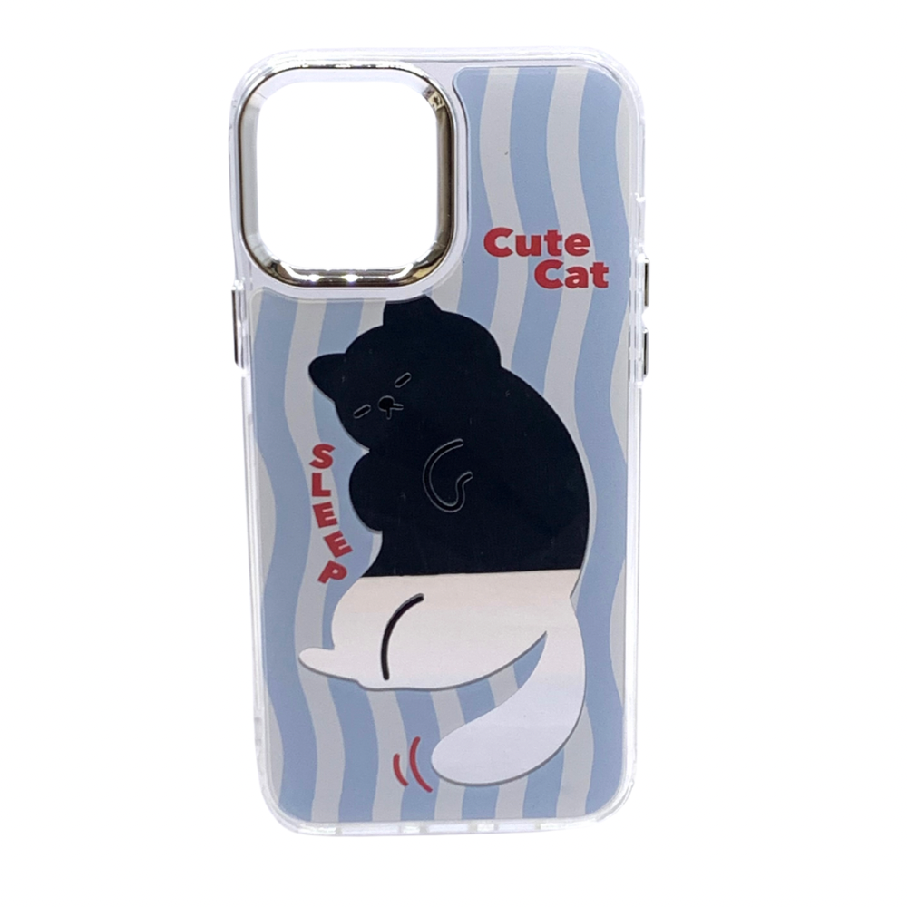 Carcasa Para iPhone 13 Pro Max Cute Cat Espejo
