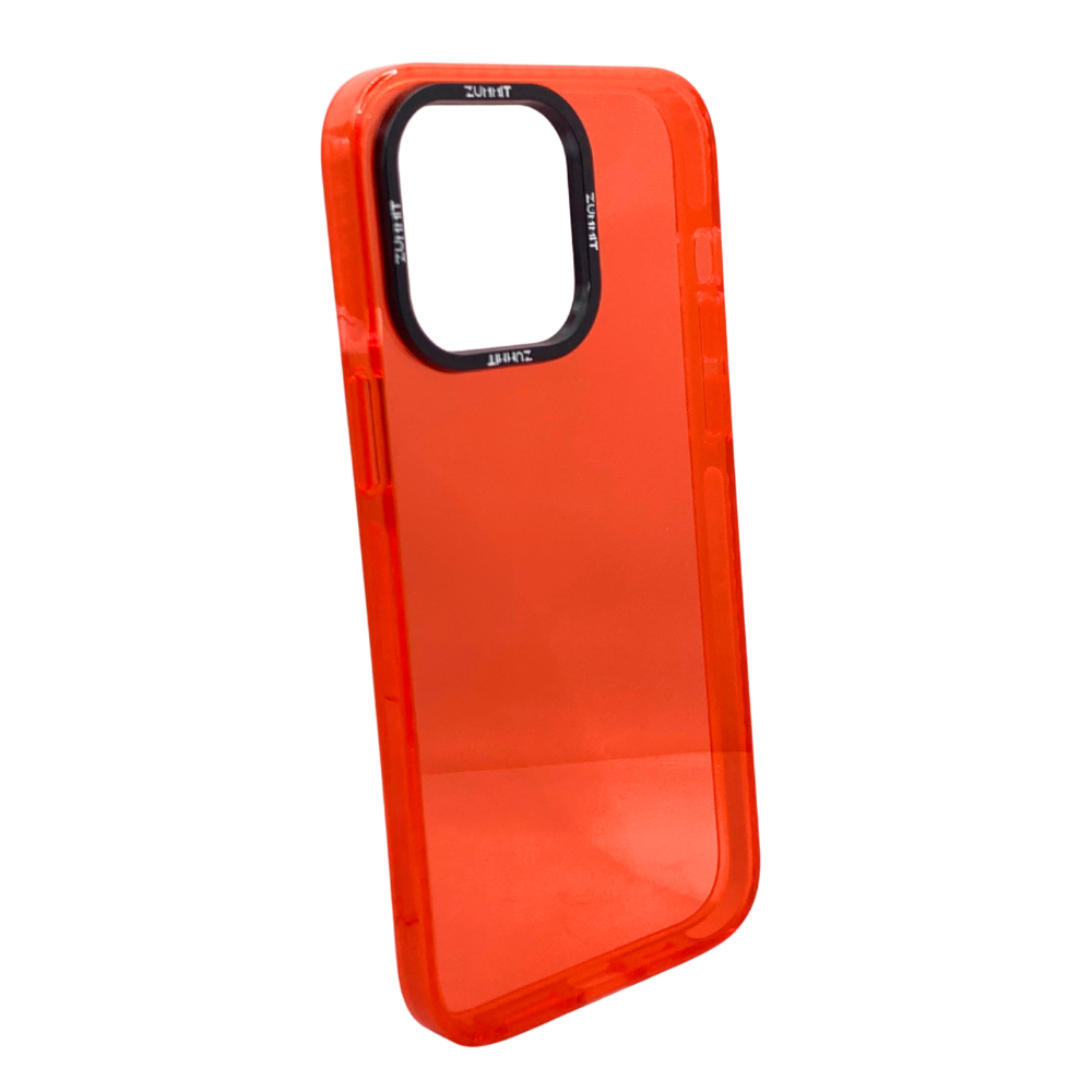 Carcasa Para iPhone 14 Pro Max Transparente Rojiza