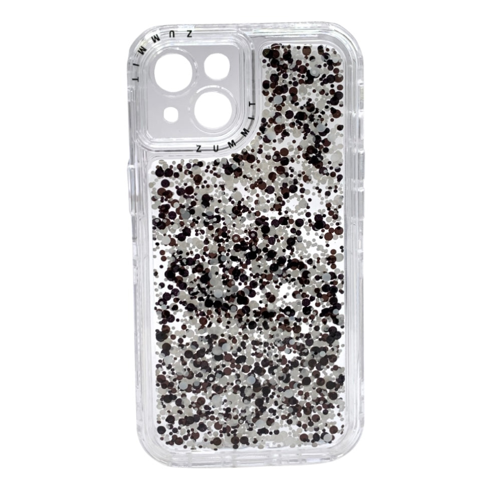 Carcasa Para iPhone 13 y iPhone 14 Transparente Con Glitter