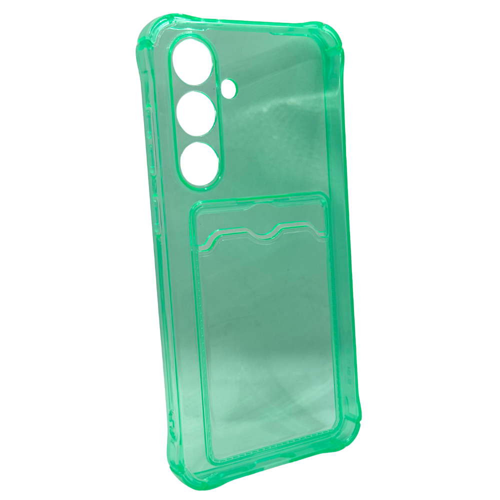 Carcasa Transparente de Color con Tarjetero para Samsung S24 FE