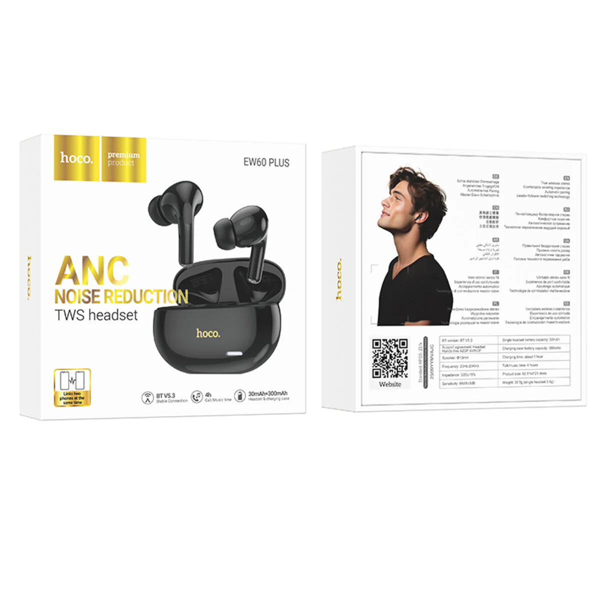 audífonos con reducción de ruido Hoco EW60 Plus