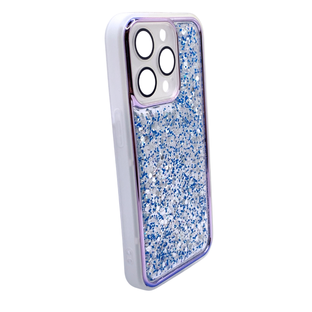 Carcasa Para iPhone 14 Pro Transparente Con Brillos
