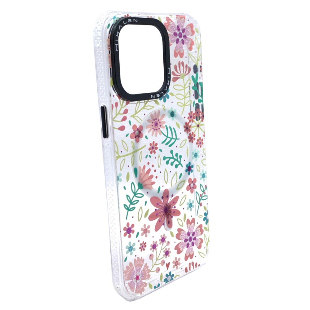 Carcasa Para iPhone 15 Pro Max MagSafe Floral