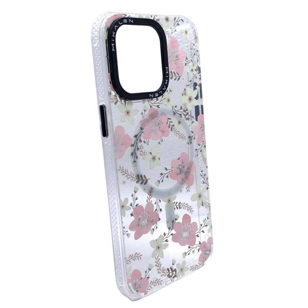Carcasas Para iPhone 15 Pro Max MagSafe Floral