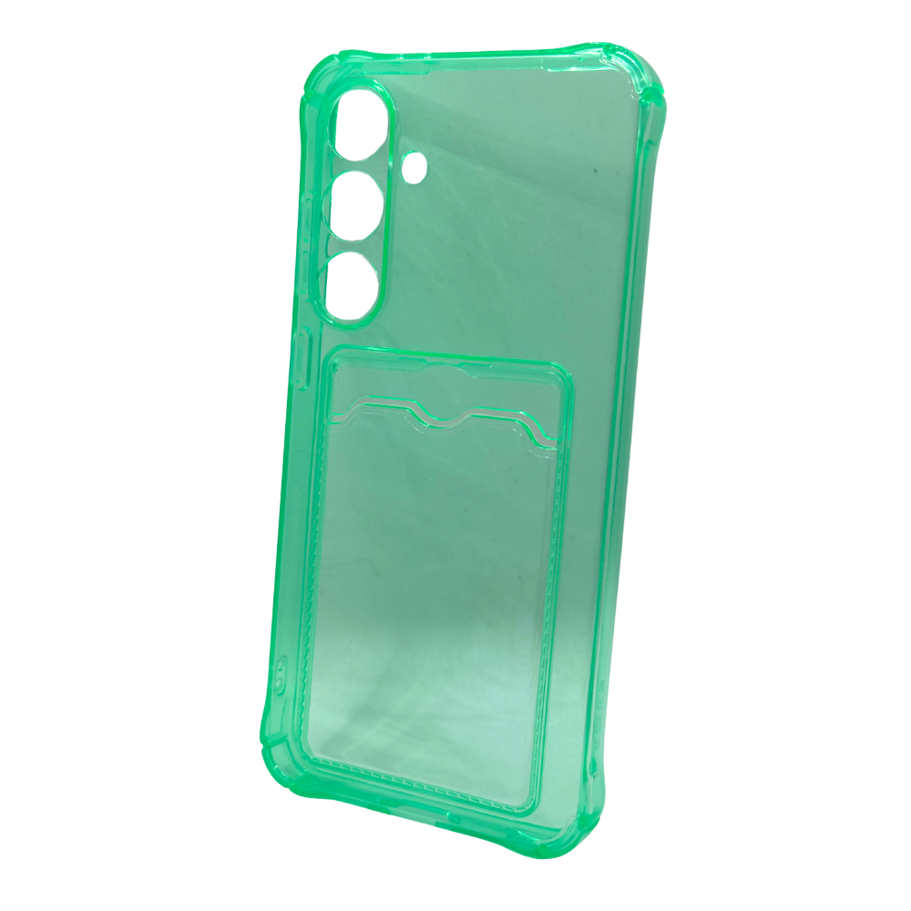 Carcasa Transparente de Color con Tarjetero para Samsung S24 FE