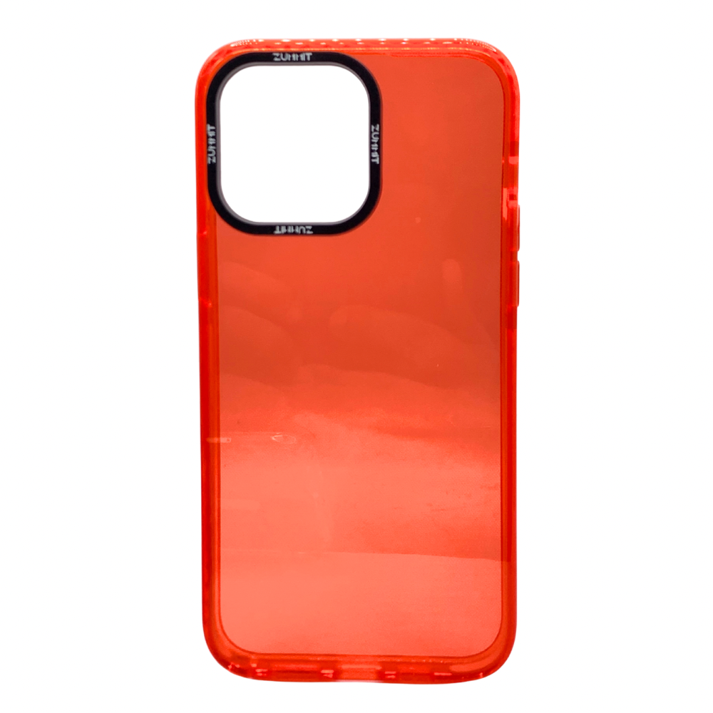 Carcasa Para iPhone 14 Pro Max Transparente Rojiza